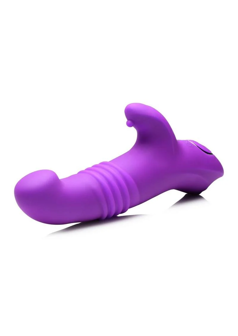 Gossip Blasters 10x Rechargeable Silicone Thrusting Rabbit Vibrator - Image 3