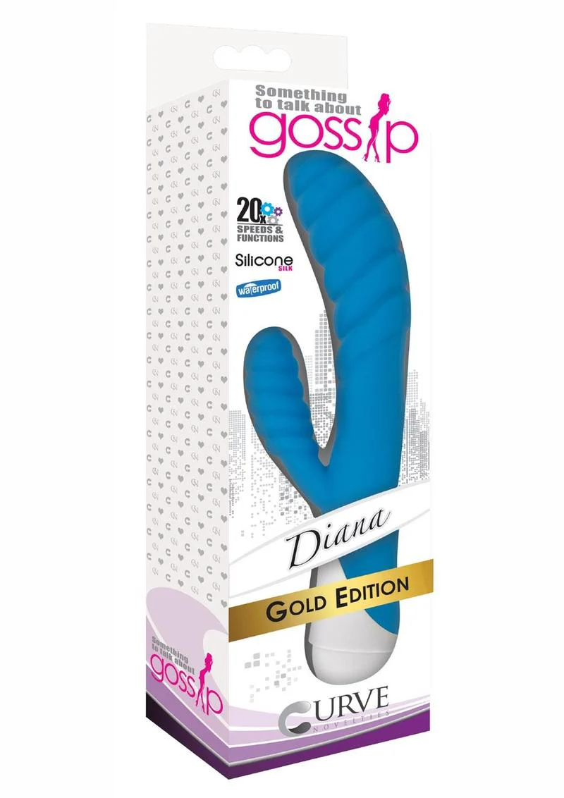 Gossip Diana 20x Rippled Silicone Rabbit Vibrator - Image 4