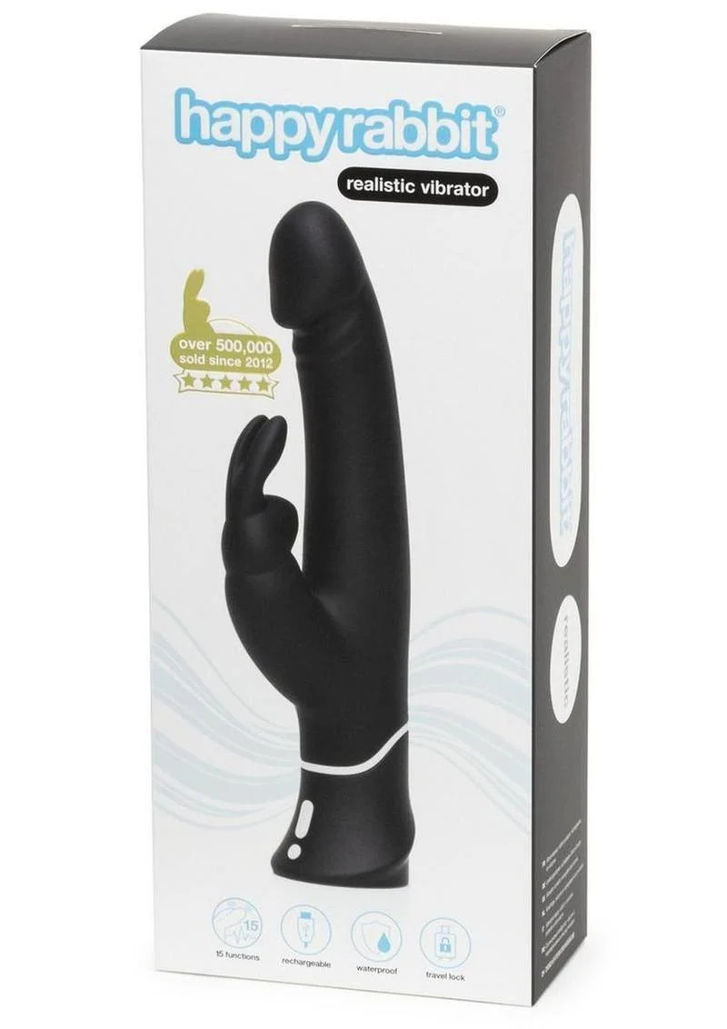 Happy Rabbit Realistic Silicone Rabbit Vibrator - Image 4