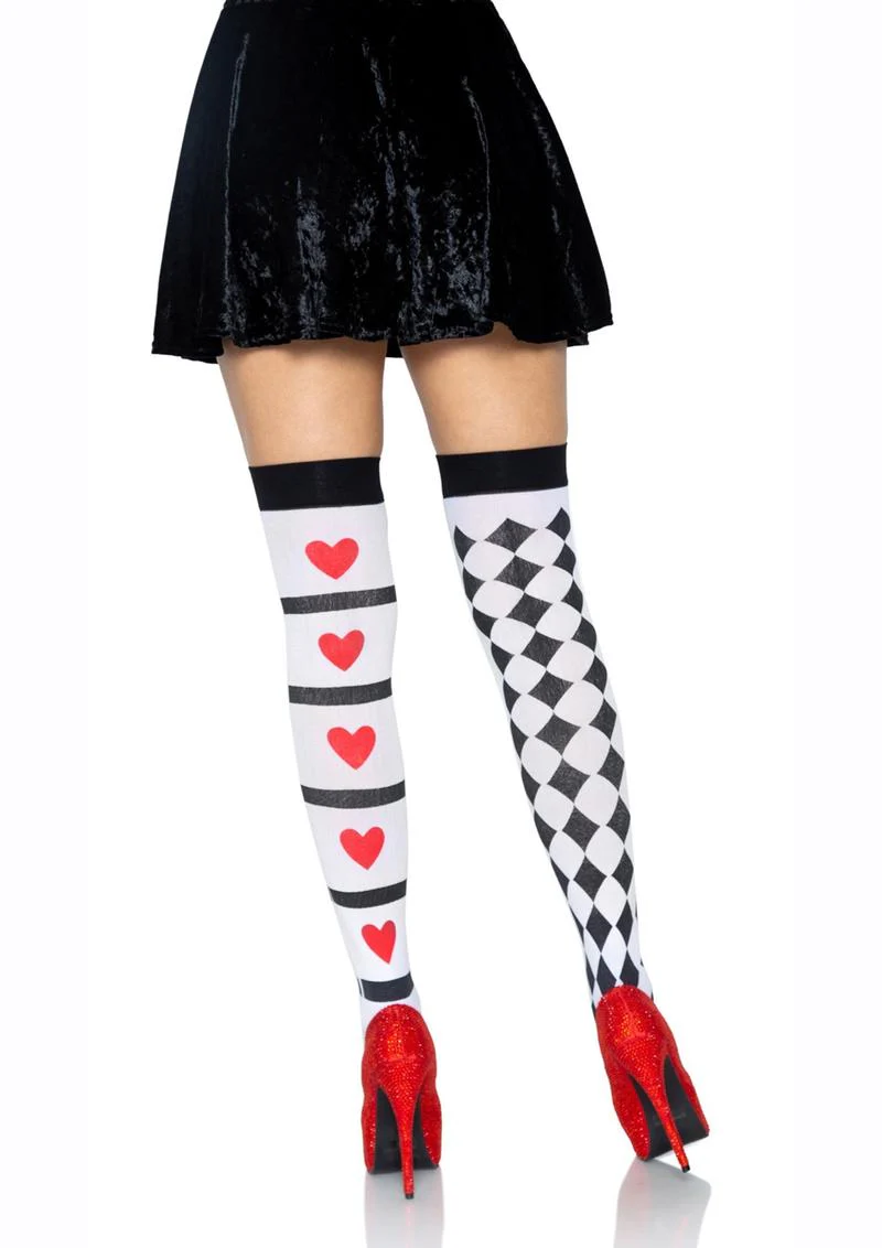 Harlequin and Heart Thigh High - Image 2