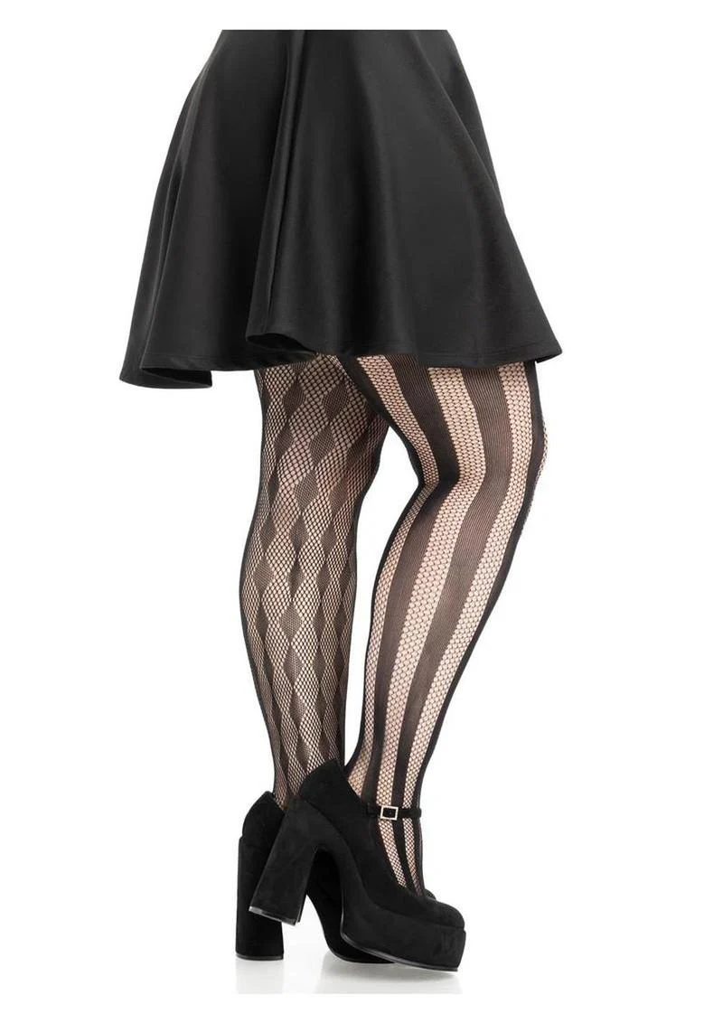 Harlequin Net Tights - Image 3