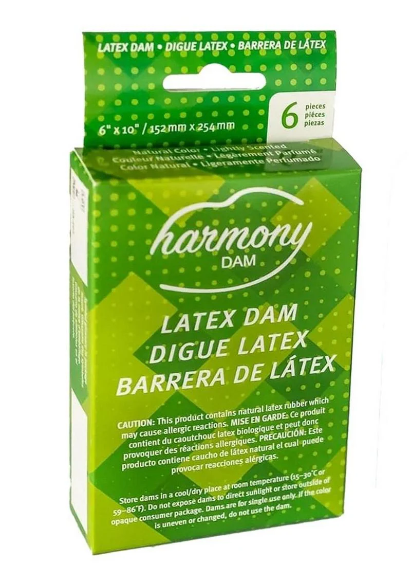 Harmony Latex Dam Pack Safe Barrier for Oral Protection - Image 2
