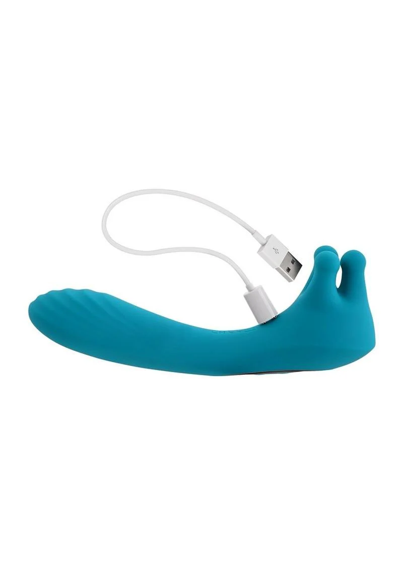 Heads or Tails Silicone Rechargeable Dual Vibrator - Image 3