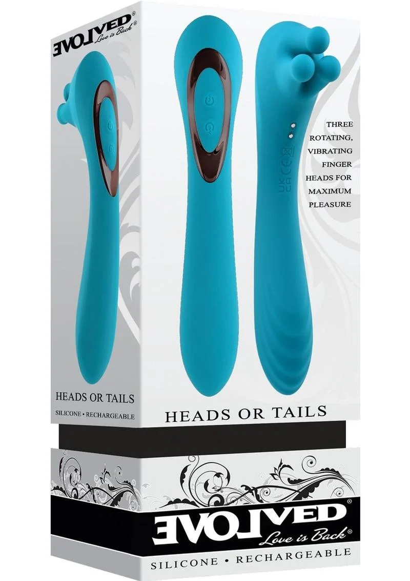 Heads or Tails Silicone Rechargeable Dual Vibrator - Image 4