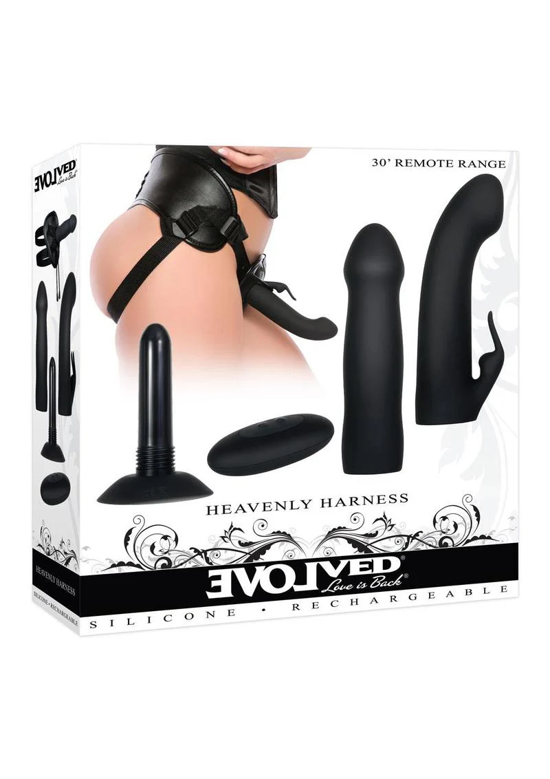 Heavenly Harness Kit Rechargeable with Remote Control Vibrator - Image 4