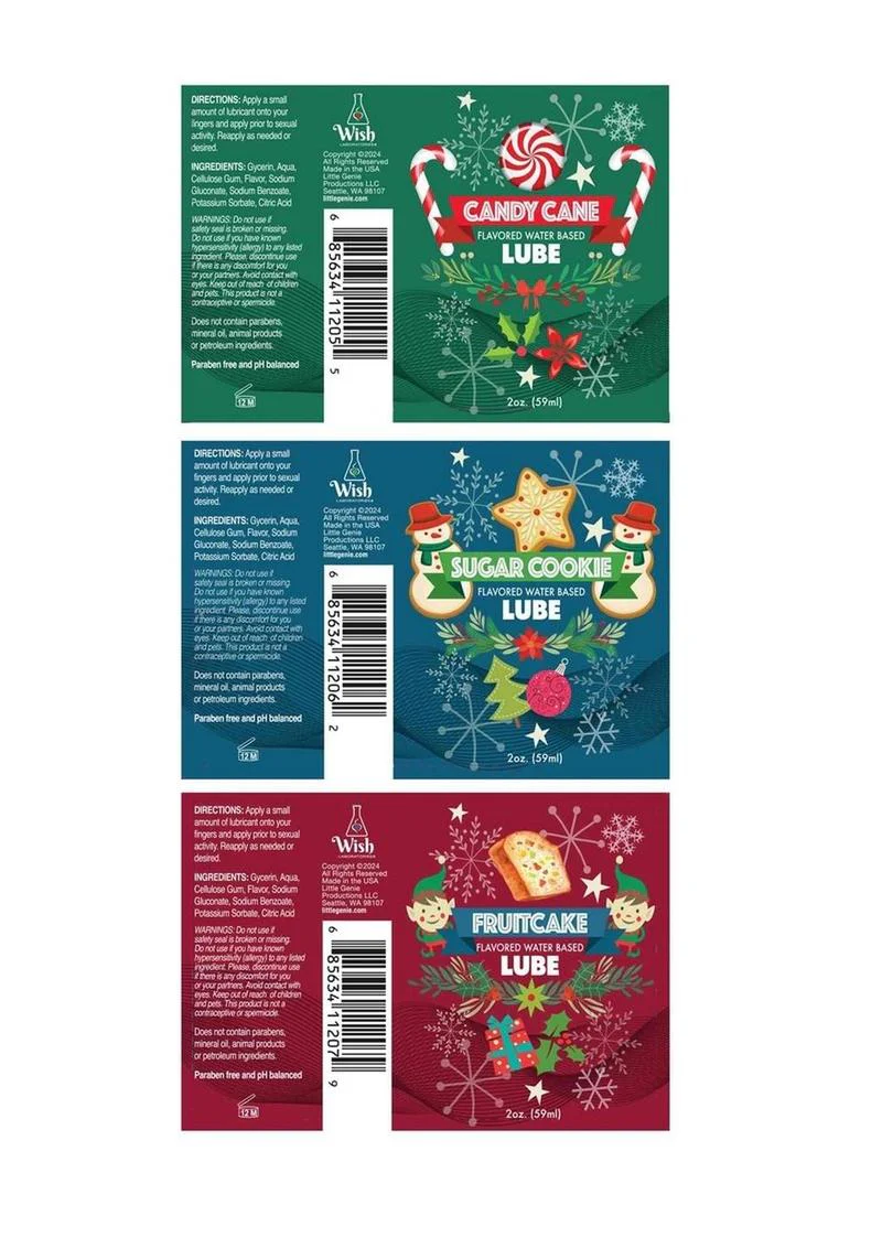 Holiday Flavored Water Based Lubricant Set