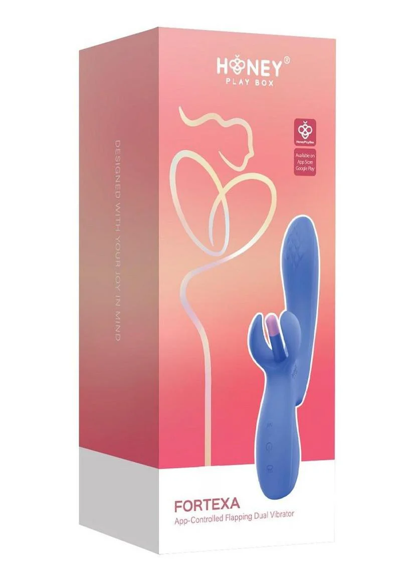 Honey Play Box Fortexa App Controlled Flapping Dual Vibrator - Image 7
