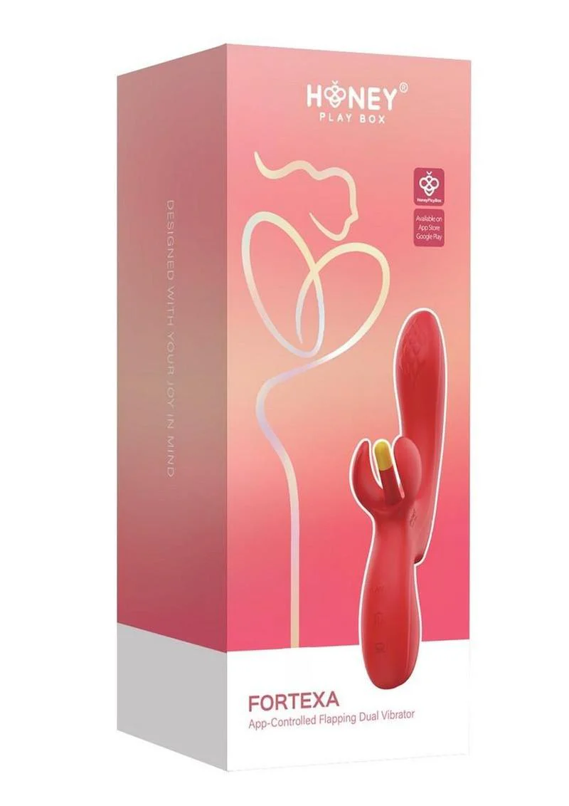 Honey Play Box Fortexa App Controlled Flapping Dual Vibrator - Image 8