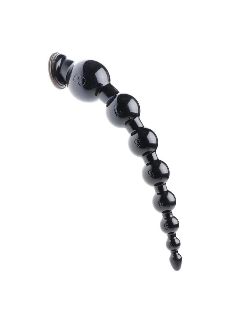 Hosed Graduated Beaded Hose 19in Long Silicone Anal Trainer - Image 3