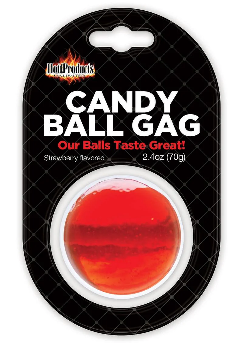Hott Products Candy Ball Gag Strawberry Flavored - Image 3