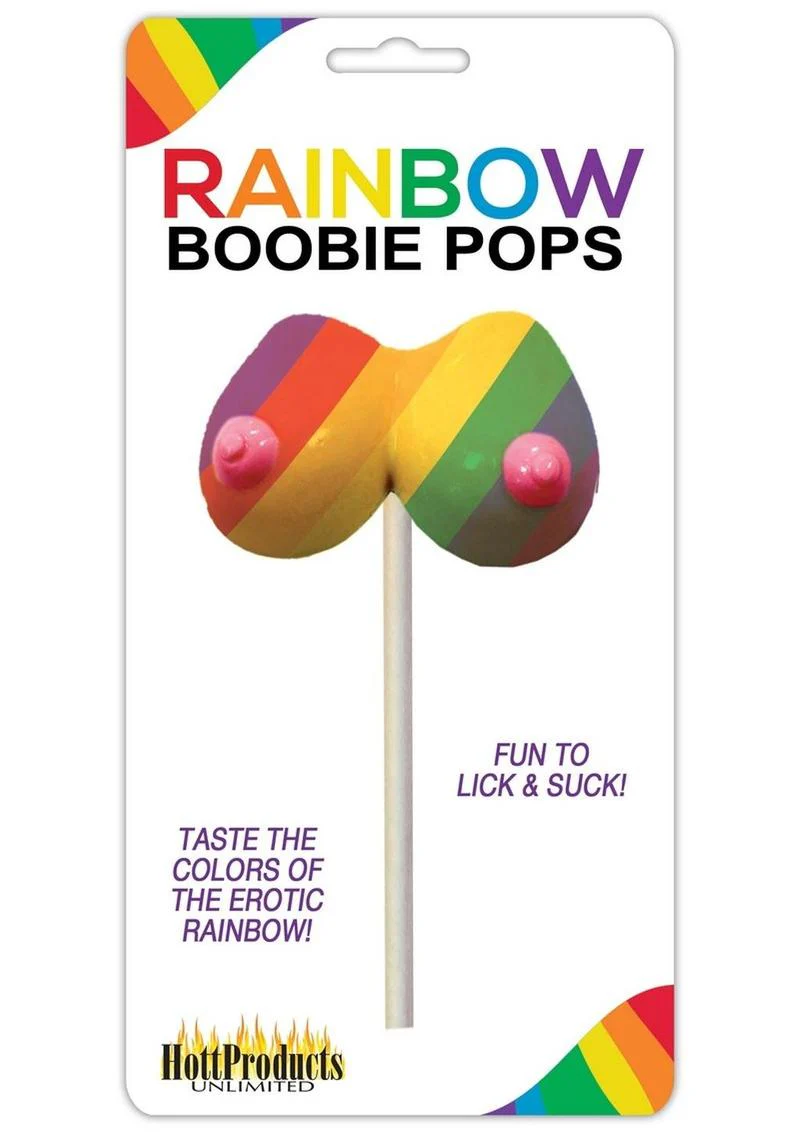 Hott Products Rainbow Boobie Pops Fruity Lollipop - Image 2