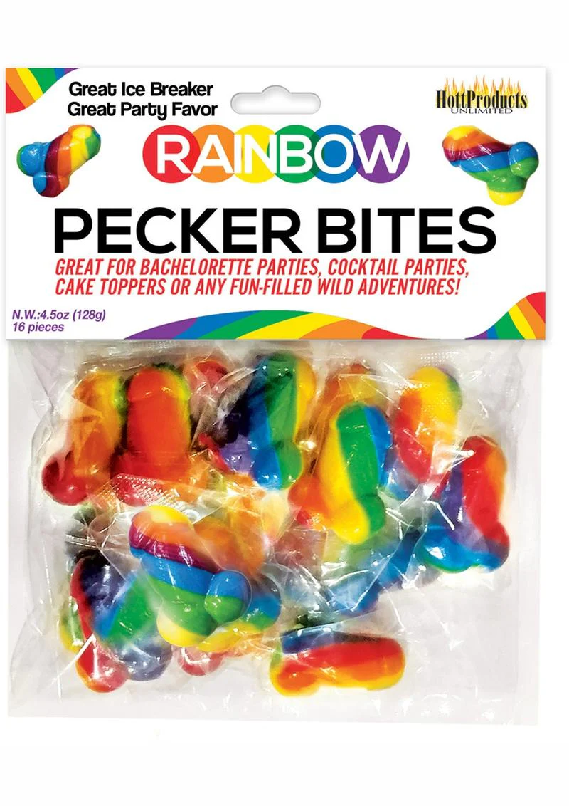 Hott Products Rainbow Pecker Bites Fruit Candy - Image 2