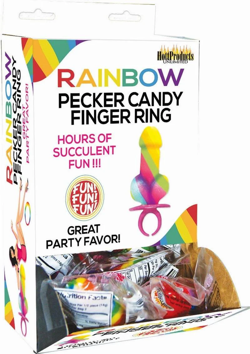 Hott Products Rainbow Pecker Candy Finger Ring - Image 2