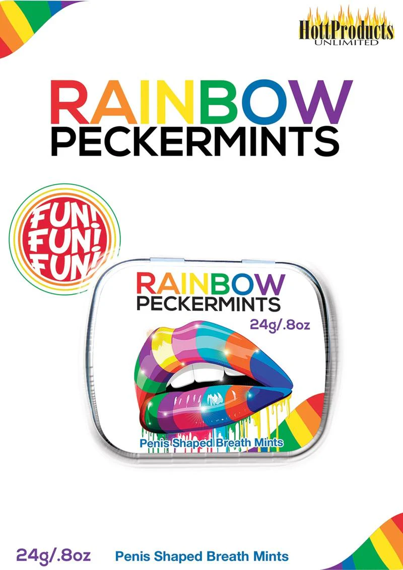 Hott Products Rainbow Peckermints Tin of Penis - Image 2