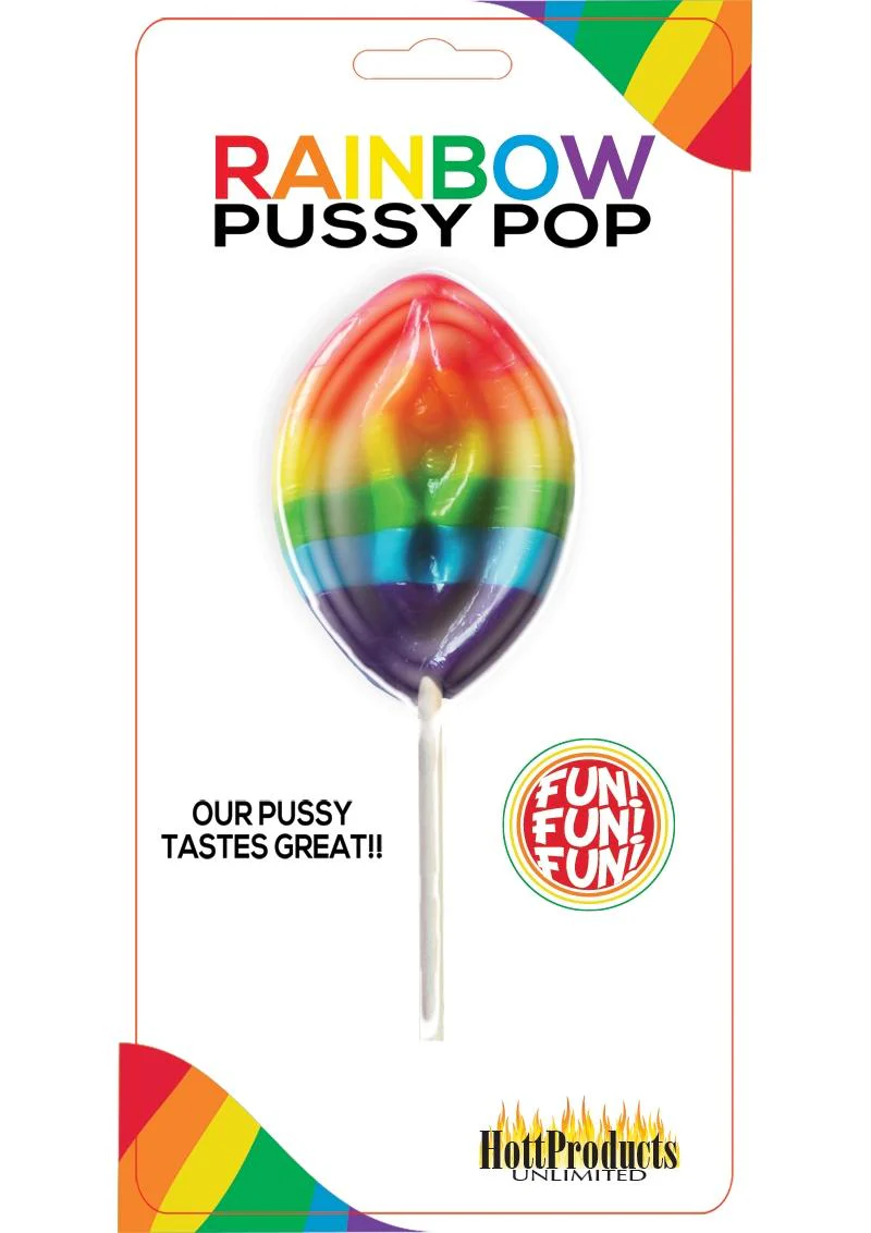 Hott Products Rainbow Pussy Pop Fruity Lollipop - Image 2