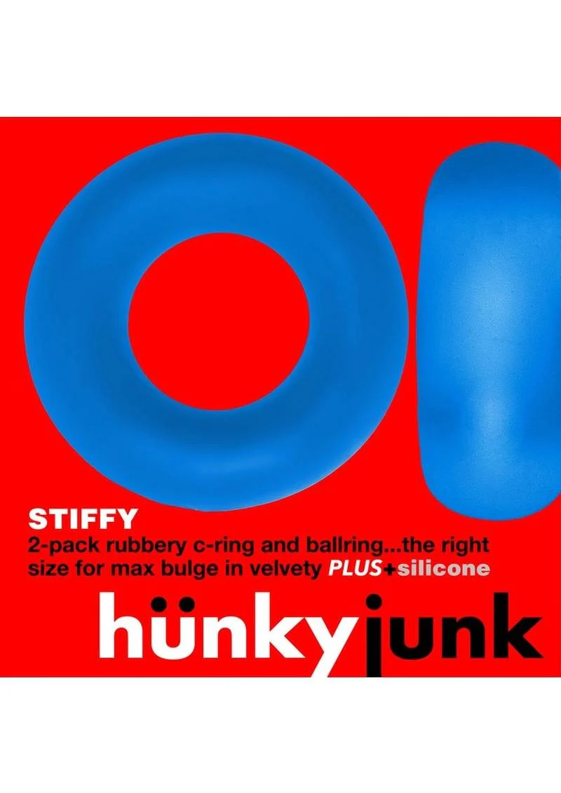 HunkyJunk Stiffy Bulge 2-Pack Silicone Cock Rings - Image 10