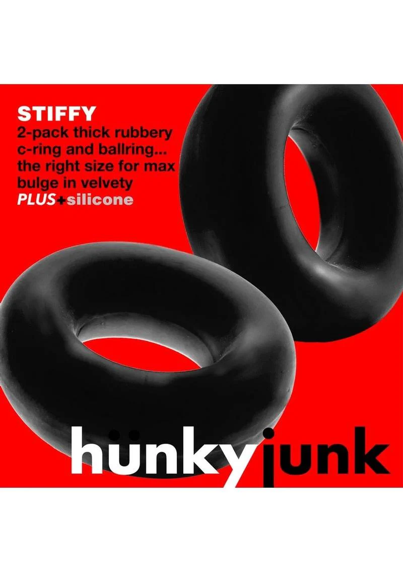 HunkyJunk Stiffy Bulge 2-Pack Silicone Cock Rings - Image 12