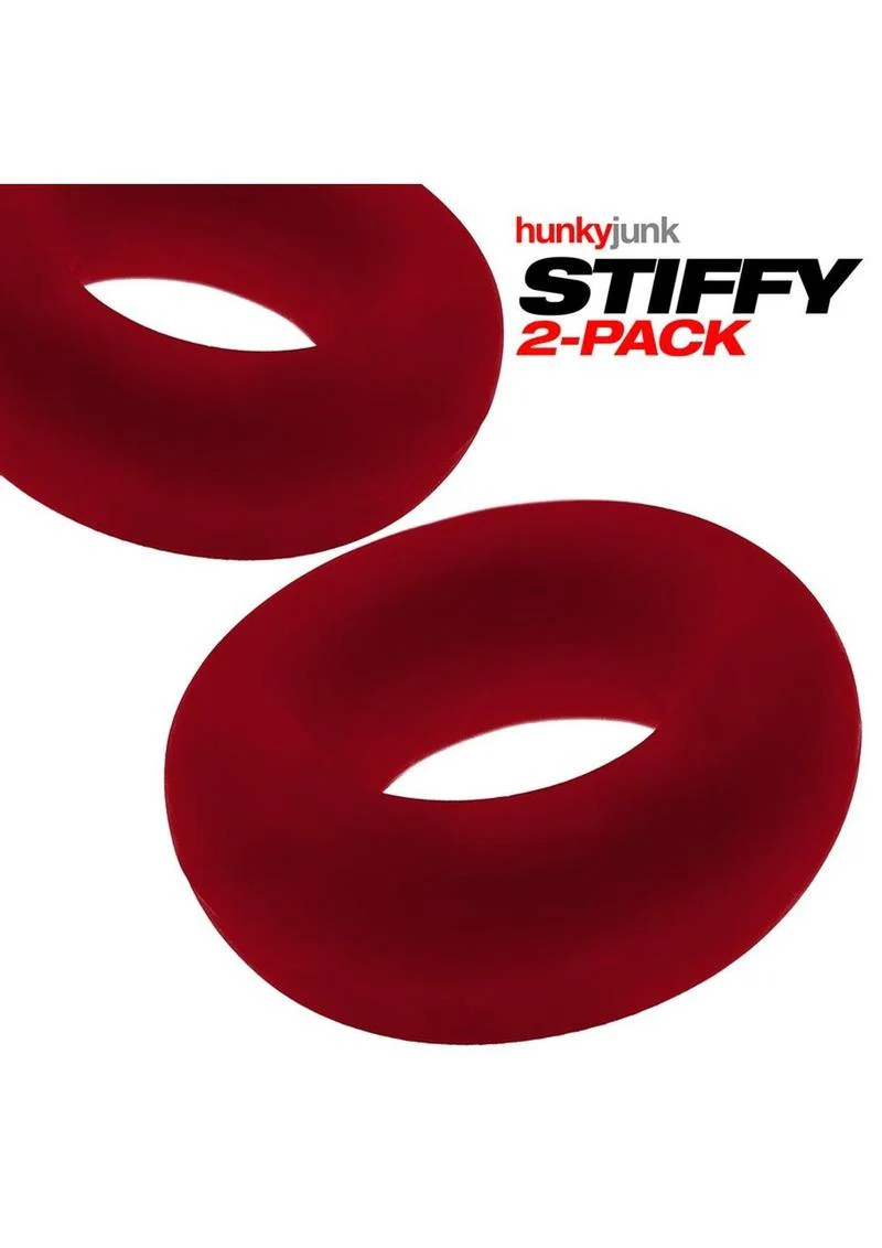 HunkyJunk Stiffy Bulge 2-Pack Silicone Cock Rings - Image 2