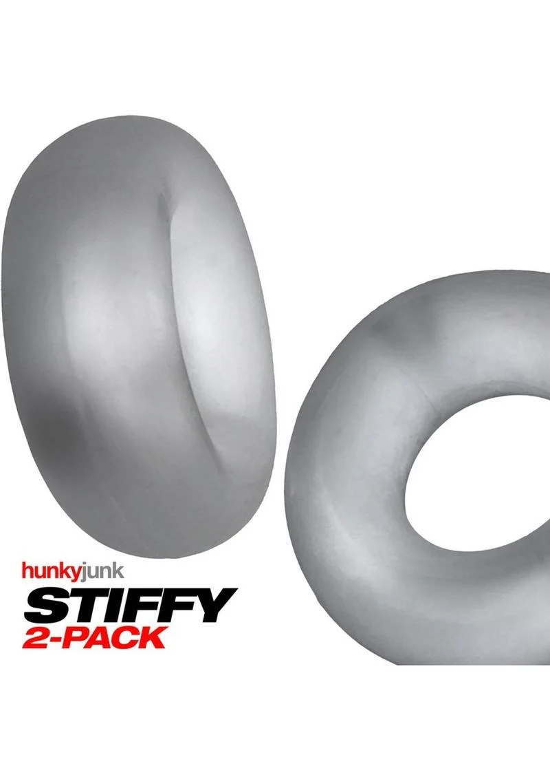 HunkyJunk Stiffy Bulge 2-Pack Silicone Cock Rings - Image 5