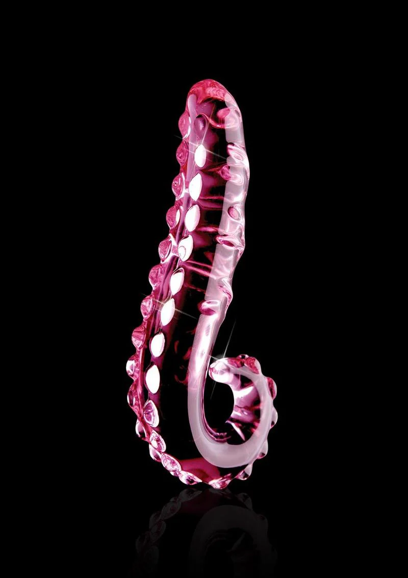 Icicles No. 24 Textured Hand-Blown Glass Dildo with Raised Nubs - Image 2