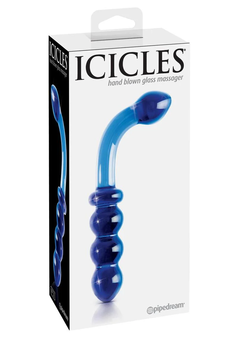 Icicles No. 31 Double-Sided Glass G-Spot Massager and Anal Probe - Image 3