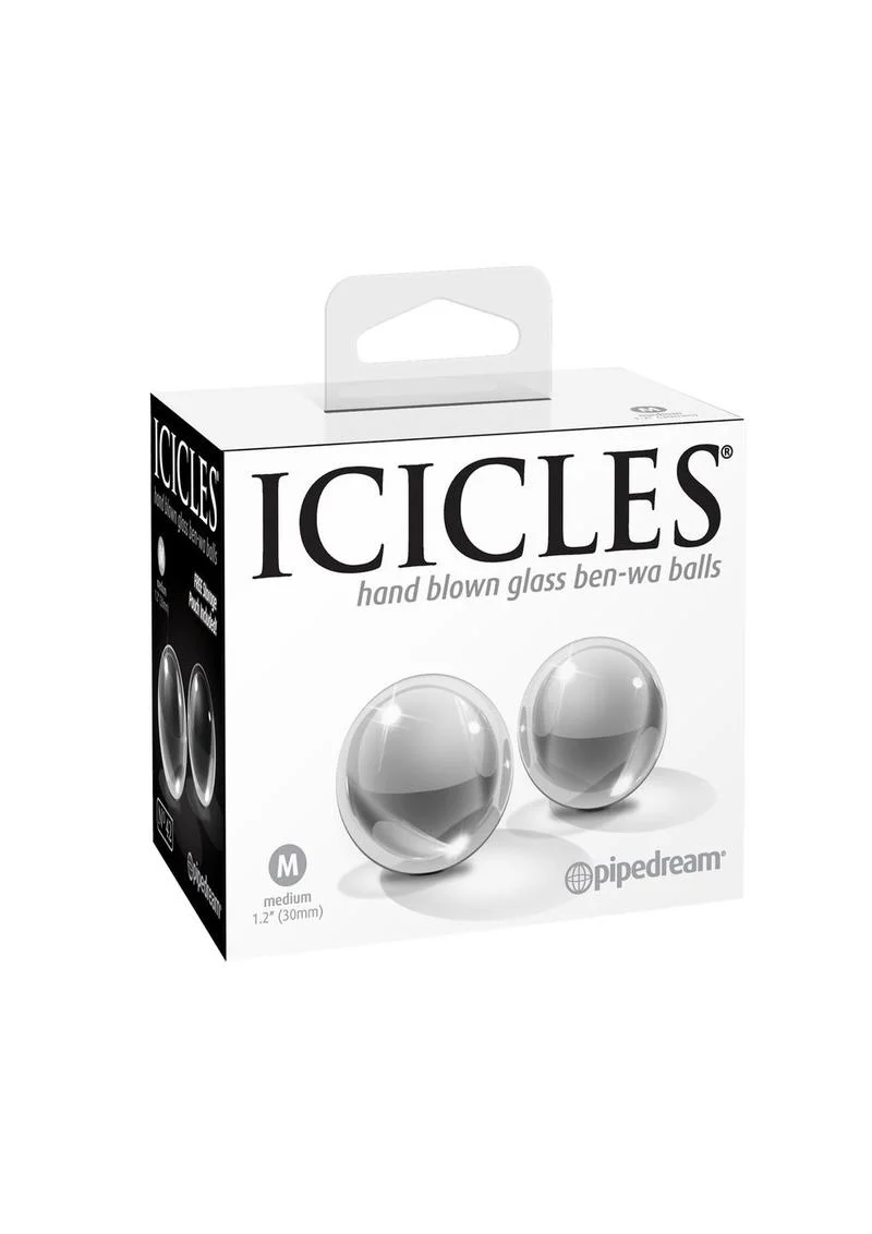 Icicles No 42 Hand Blown Glass BenWa Balls - Image 3