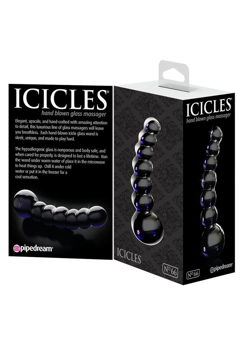 Icicles No. 66 Beaded Glass Anal Probe For All Experience Levels - Image 4