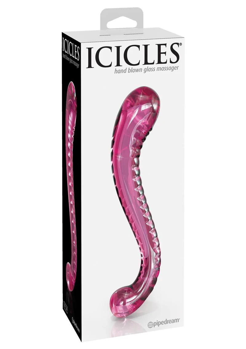 Icicles No. 69 Textured G-Spot Easy to Clean Glass Probe - Image 3