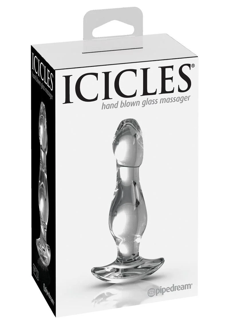 Icicles No. 72 Hand Blown Glass Anal Plug For Comfort And Pleasure - Image 3