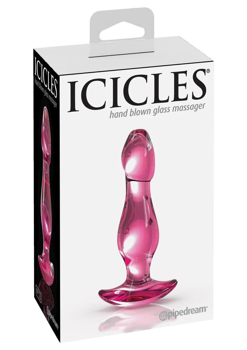 Icicles No. 73 Beaded Glass Anal Plug With Crystal Base - Image 3