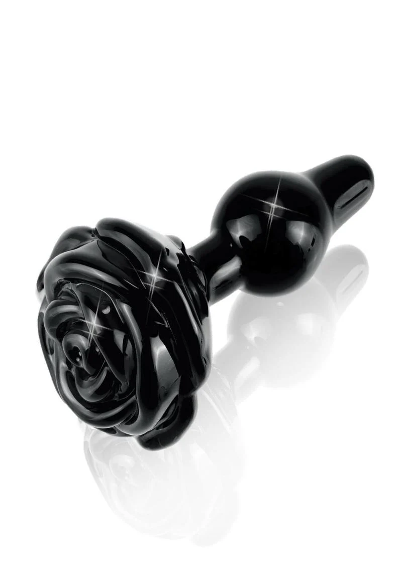 Icicles No. 77 Flower Shaped Comfortable Glass Anal Plug - Image 2