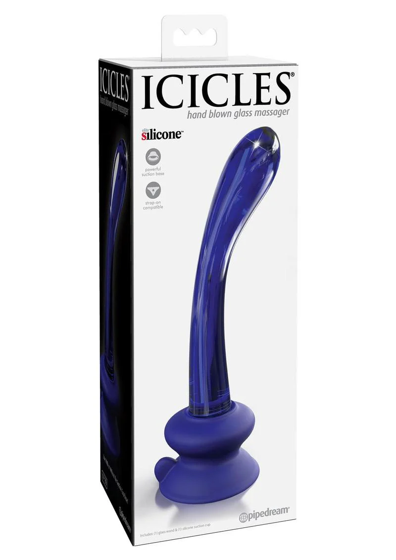 Icicles No. 89 Glass G-Spot Wand with Silicone Suction Cup - Image 3