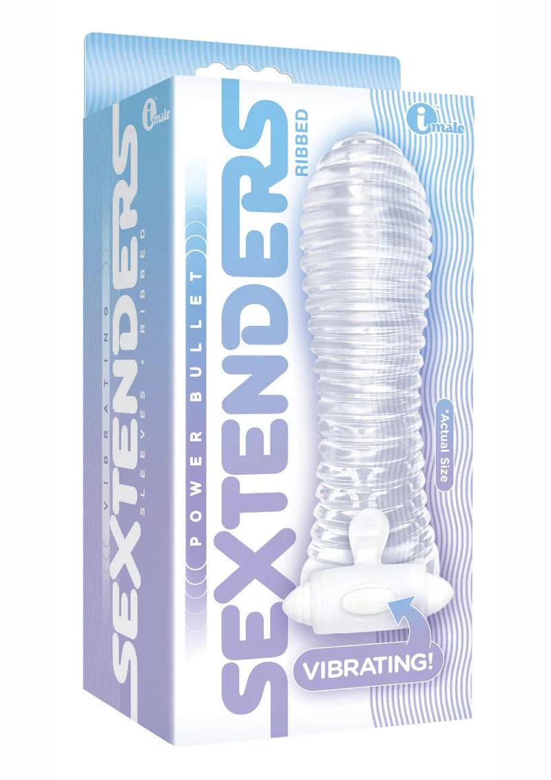 iMale Vibrating SexTenders Ribbed Extender - Image 2