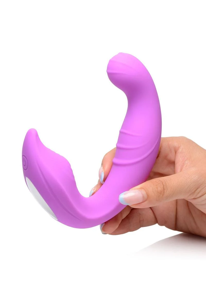 Inmi 5x Come Hither Rechargeable Silicone Vibrator with Remote Control - Image 3