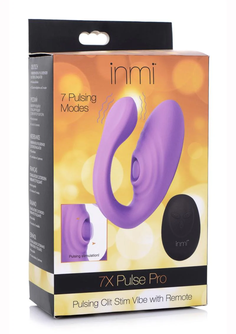 Inmi 7X Pulse Pro Pulsing Clit Stimulator with Remote Control Vibrators - Image 4
