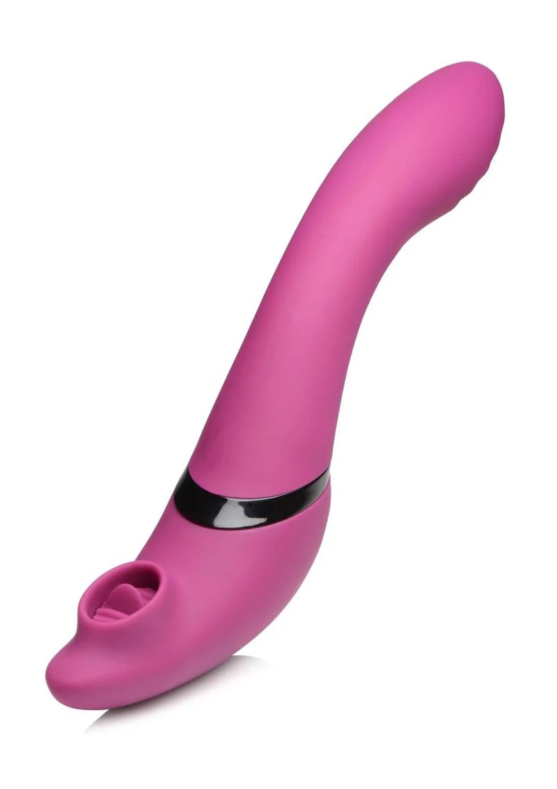 Inmi 7X Swivel Licker 180 Rotating Pink Silicone Clit Licking Vibrator - Image 2