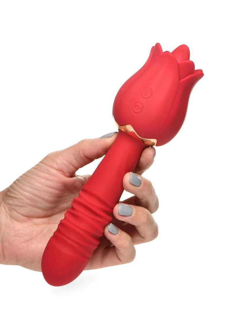 Inmi Bloomgasm Racy Rose Thrusting And Licking Vibrator - Image 3