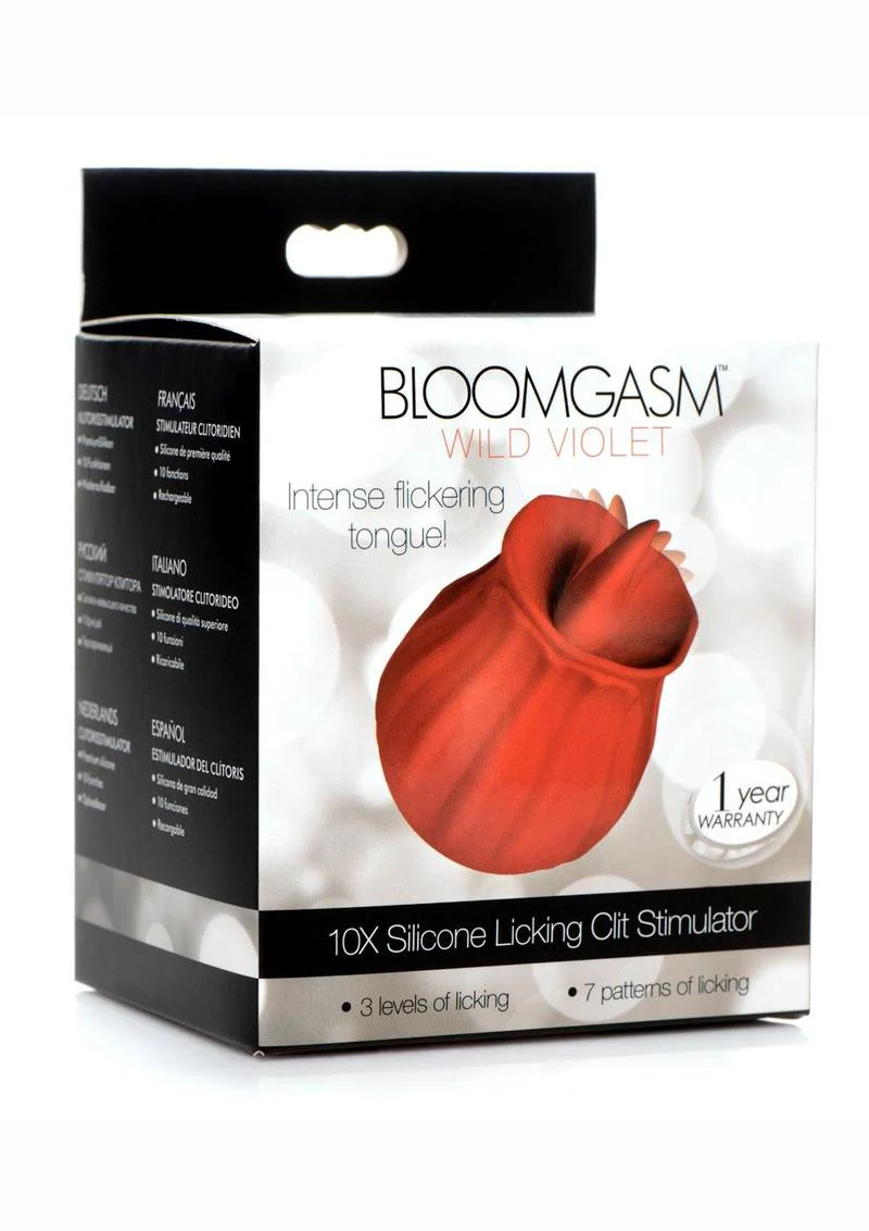 Inmi Bloomgasm Wild Violet Silicone 10x Licking Stimulator - Image 4