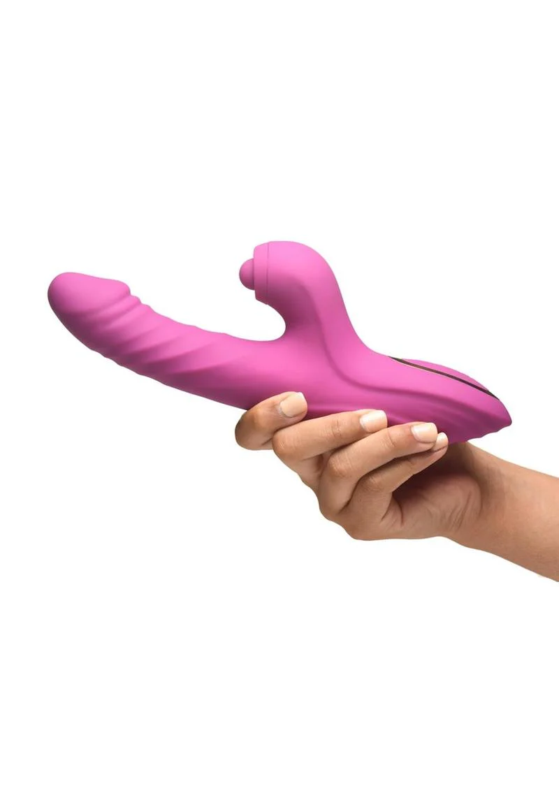 Inmi Bumping Bunny Thrusting Pulsing Silicone Rabbit Vibrator - Image 3