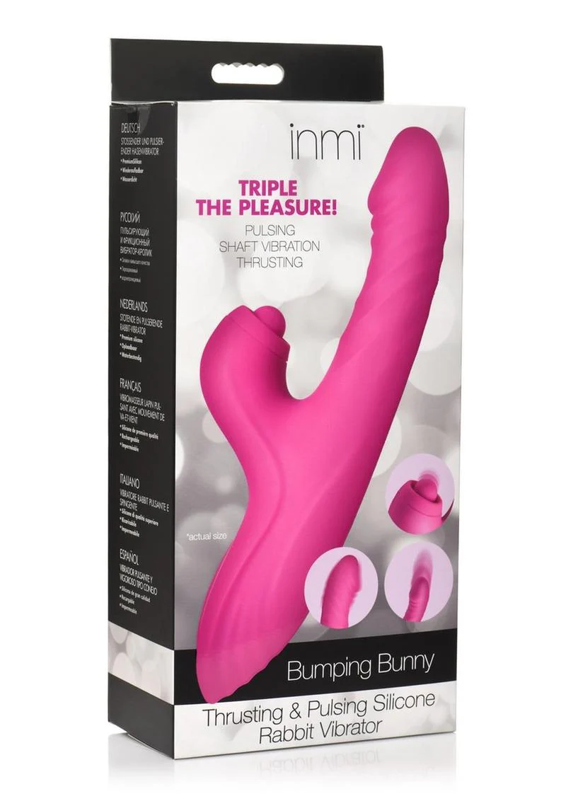 Inmi Bumping Bunny Thrusting Pulsing Silicone Rabbit Vibrator - Image 4