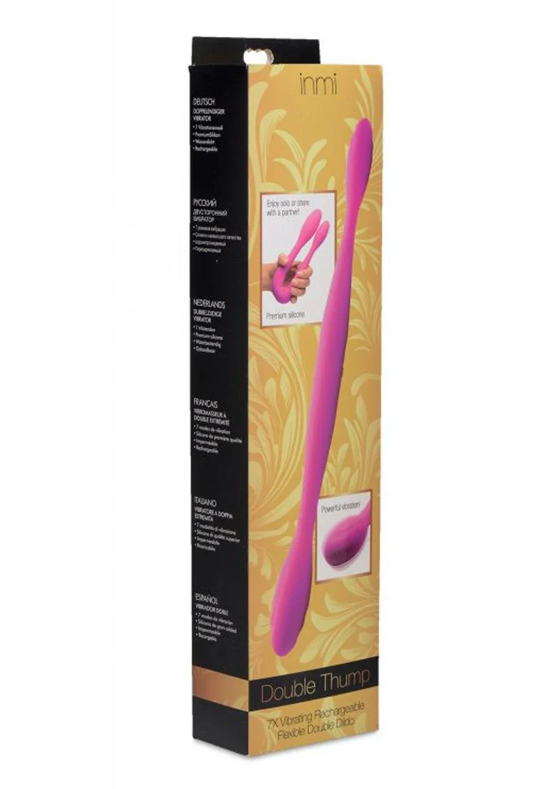 Inmi Double Thump 7X Vibrating Rechargeable Dual Dildo - Image 4