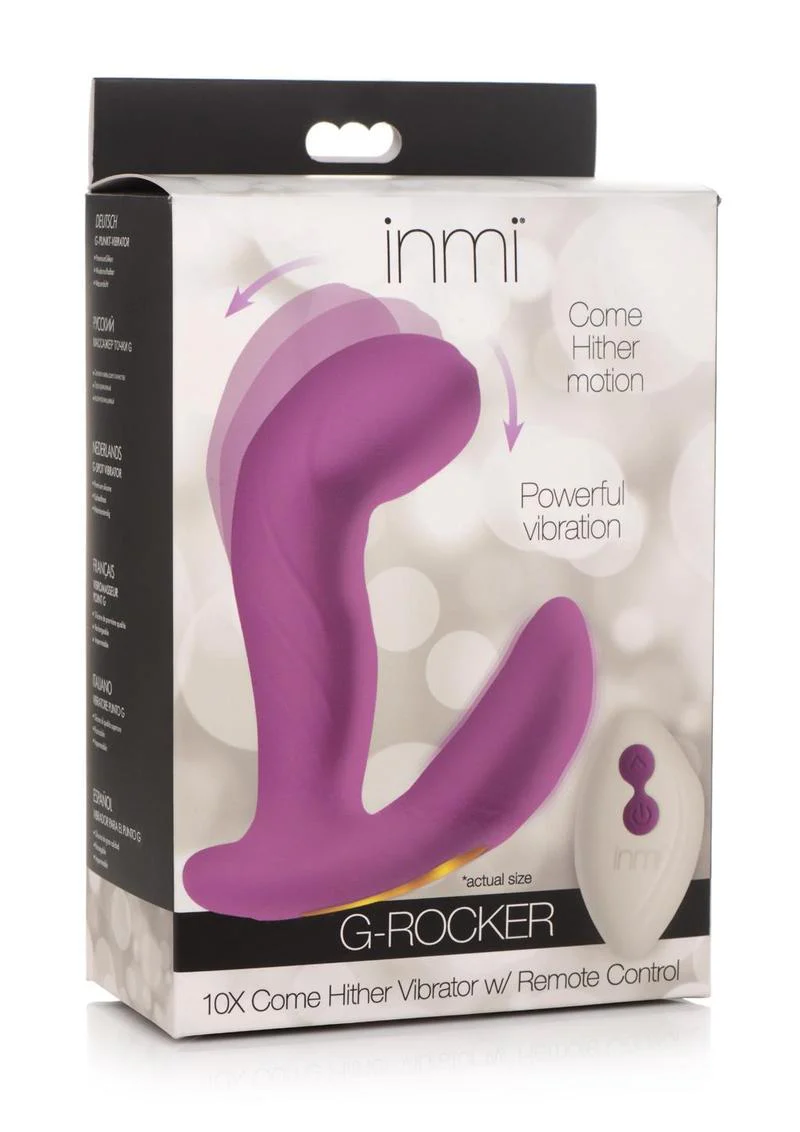 Inmi G-Rocker Come Hither Rechargeable Silicone Vibrator with Remote Control - Image 4