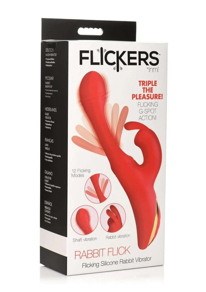 Inmi Rabbit Flick Silicone Vibrator Flicking G-Spot And Shaft Vibrator - Image 4