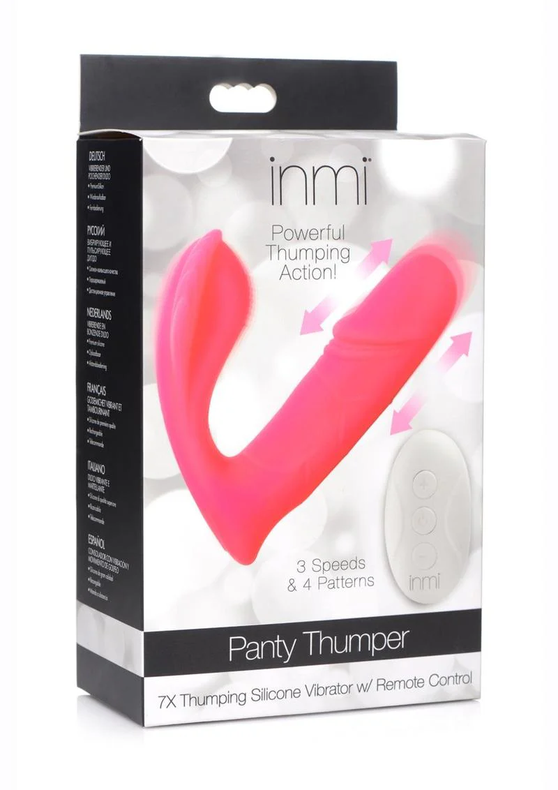 Inmi Shegasm Panty Thumper Rechargeable Silicone with Remote Control Vibrators - Image 3