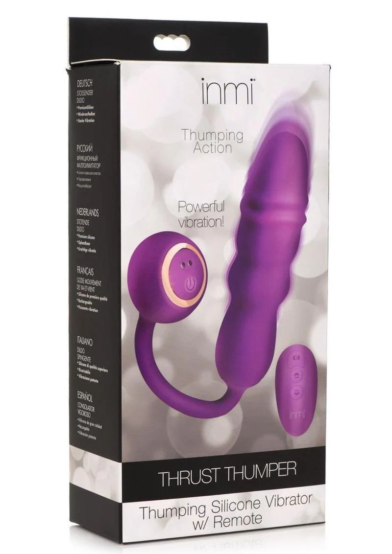 Inmi Thrust Thumper Rechargeable Silicone Remote Control Vibrators - Image 4