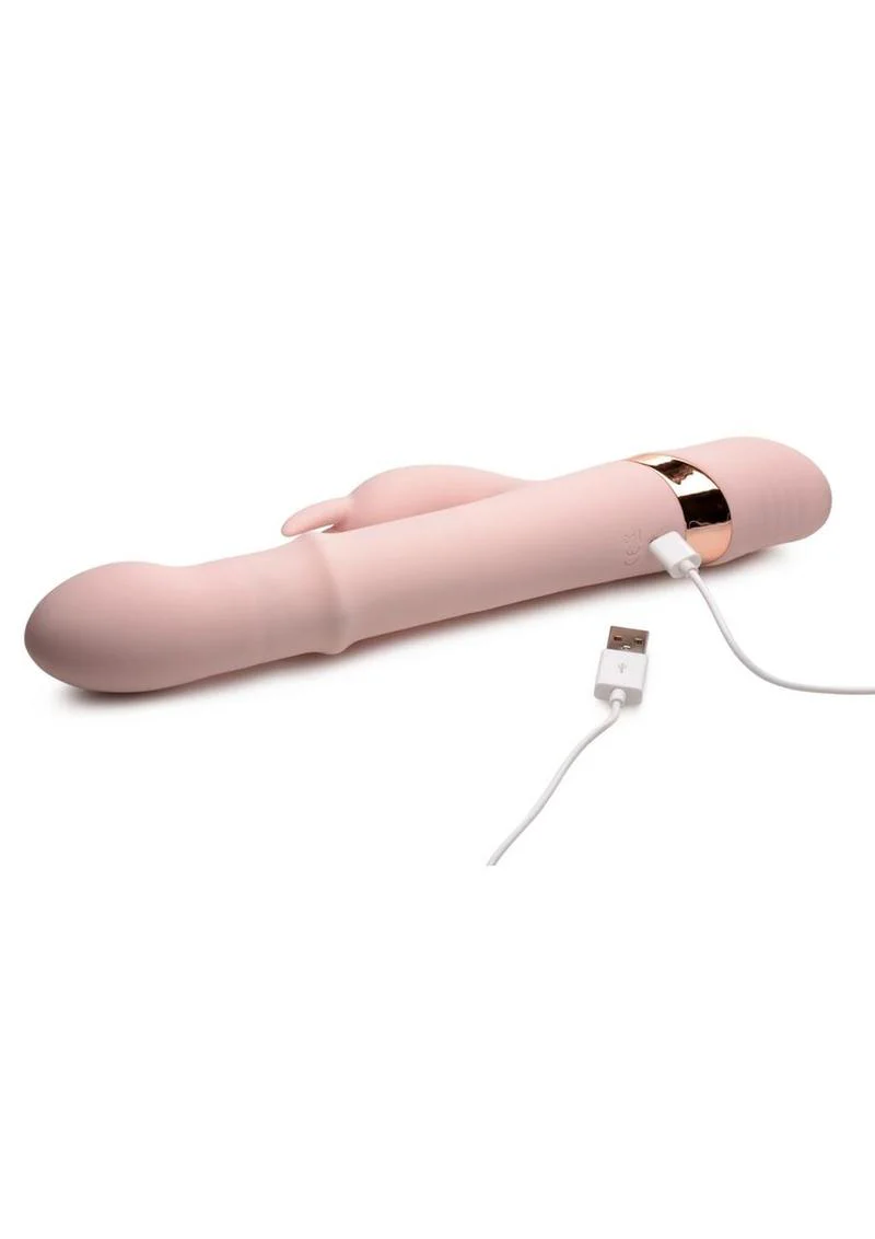 inmi 10X Bunny Slide Sliding Ring Silicone Rabbit Vibrator - Image 3