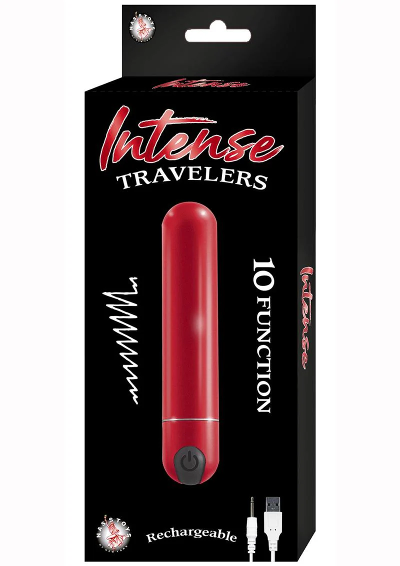 Intense Travelers Aluminum Rechargeable Vibrator - 10 Function - Image 3