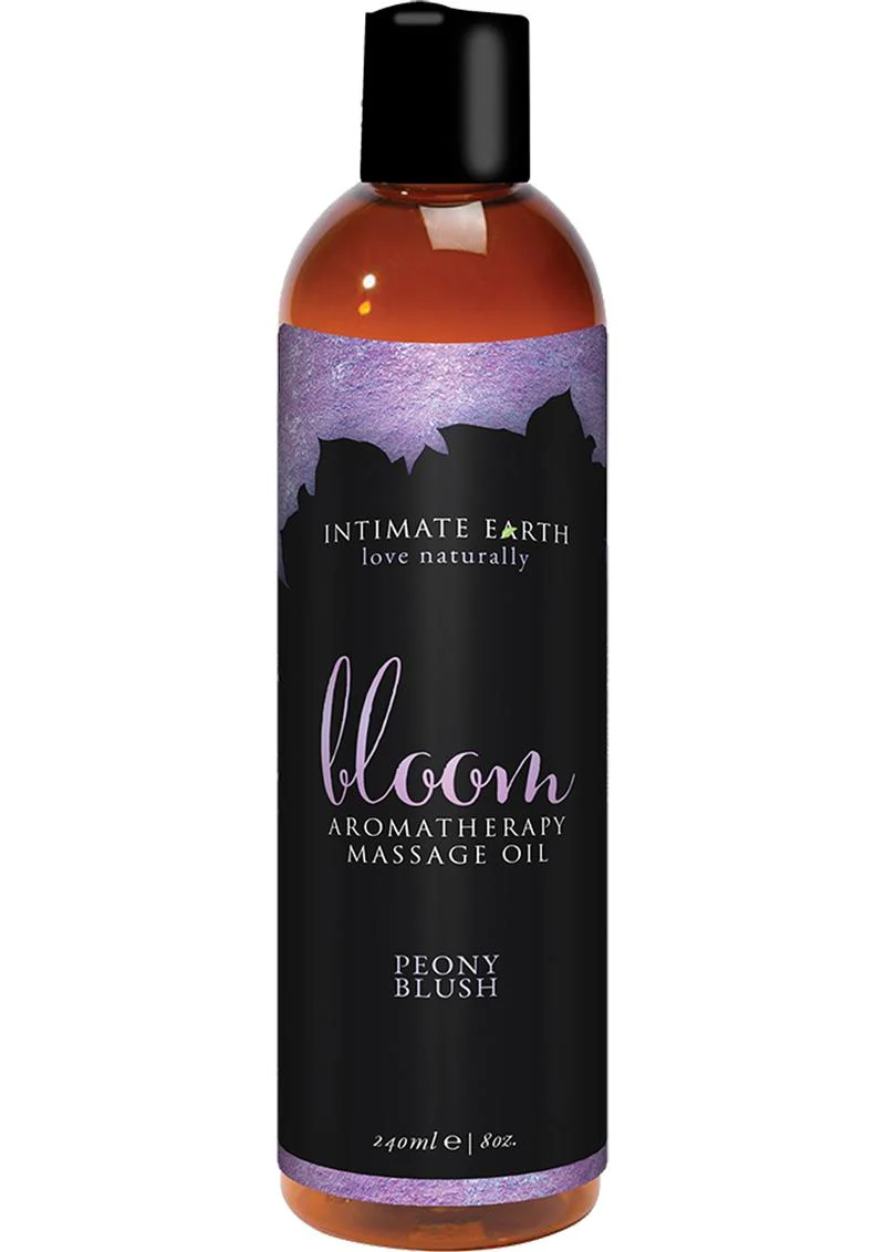 Intimate Earth Bloom Aromatherapy Massage Oil Peony Blush - Image 2