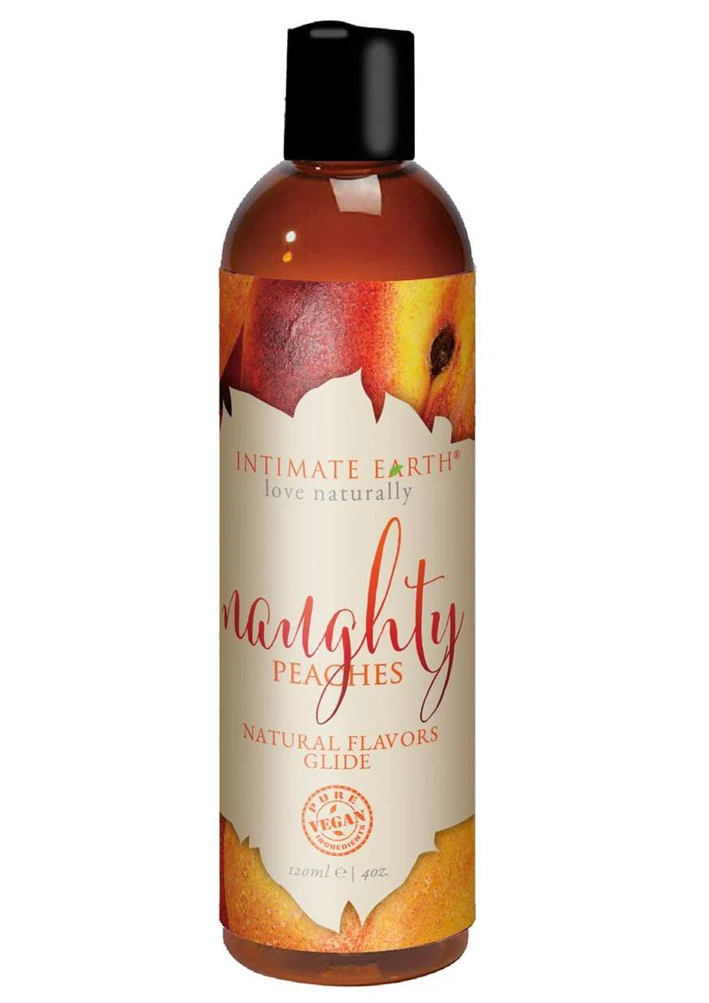 Intimate Earth Naughty Peaches Natural Flavors Glide - Image 2