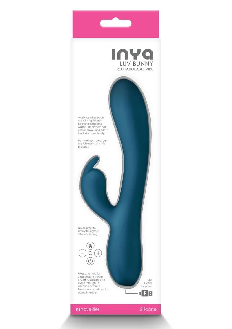 Inya LUV Bunny Rechargeable Silicone Rabbit Vibrator - Image 4